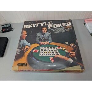 Vintage 1972 Aurora Skittle Poker Table Game Complete Family Board Game‎
